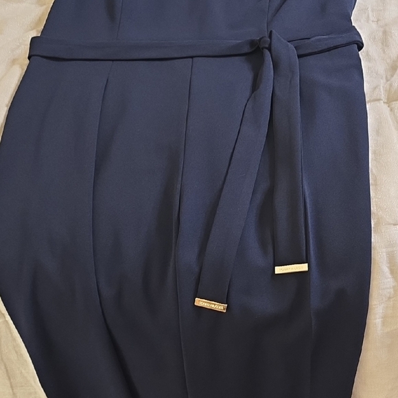 Tommy Hilfiger Navy Blue Sleeveless Sheath Jumpsuit Work - Picture 8 of 12